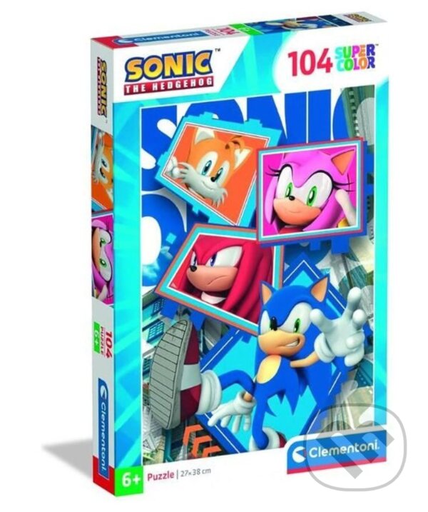 Clementoni puzzle ježek Sonic: parťáci 104 dílků