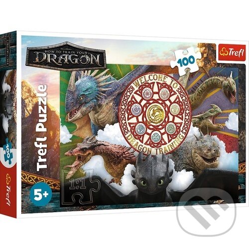 Levně Puzzle Jak vycvičit draka Draci s akci (100 dílků) - puzzle z kategorie 60 – 300 dielikov