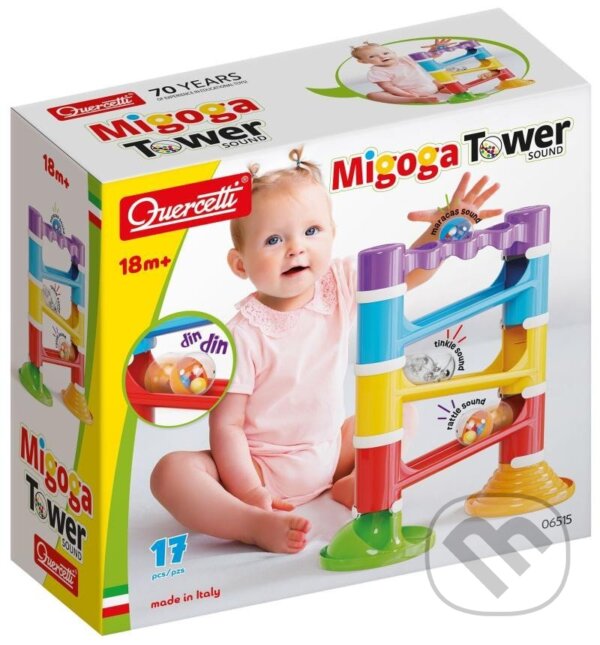 Levně Migoga Tower Sound - Guľôčková dráha so zvukom - hra z kategorie Stavebnice