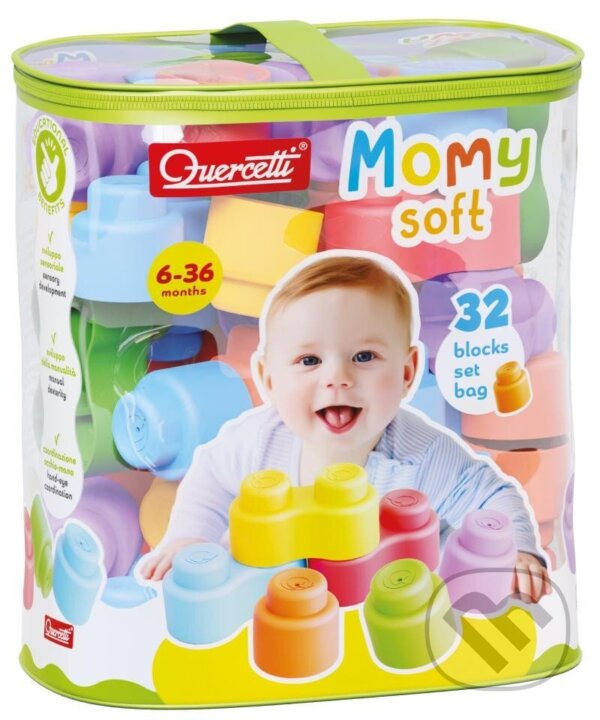 Levně Momy Soft Bag - mäkké kocky v taške so zipsom - hra z kategorie Stavebnice