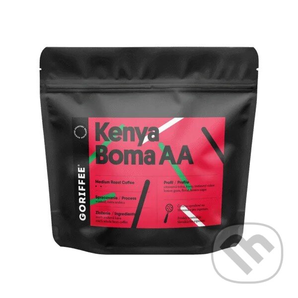 Kávy a čaje: Kenya Boma AA Washed Medium roast (Goriffee). Goriffee, 2025