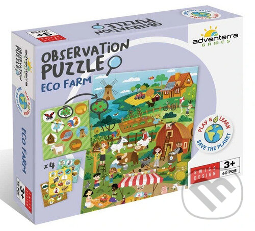 Levně Postřehové puzzle Ekologická farma - puzzle z kategorie 15 – 60 dielikov