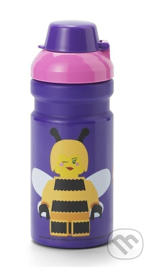Levně LEGO Bee fľaša na pitie - fialová