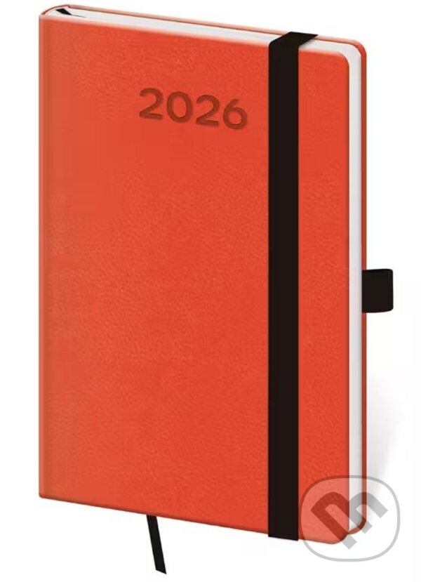 Levně Kapesní diář 2026 Print Pop oranžový