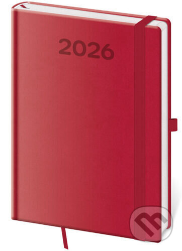 Levně Týdenní diář 2026 A5 Print Pop malinový