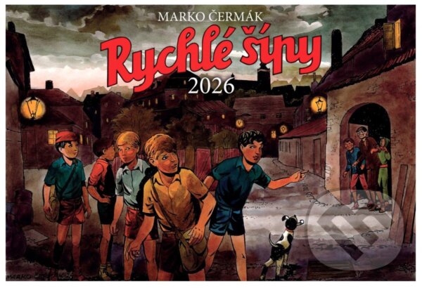 Kniha Kalendář 2026 Rychlé šípy - nástěnný