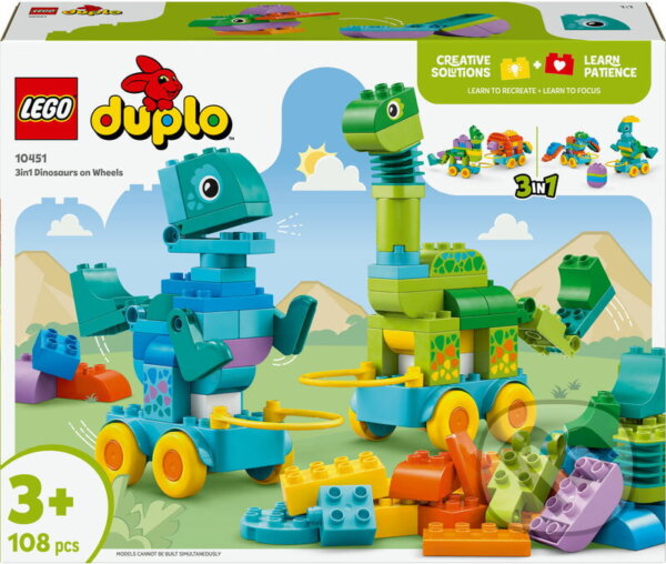 LEGO® DUPLO® 10451 3 v 1: Dinosauři na kolečkách