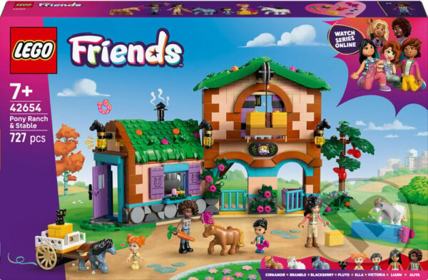Spoločenská hra: LEGO® Friends 42654 Ranč s poníkmi a stajňa (LEGO). LEGO, 2025