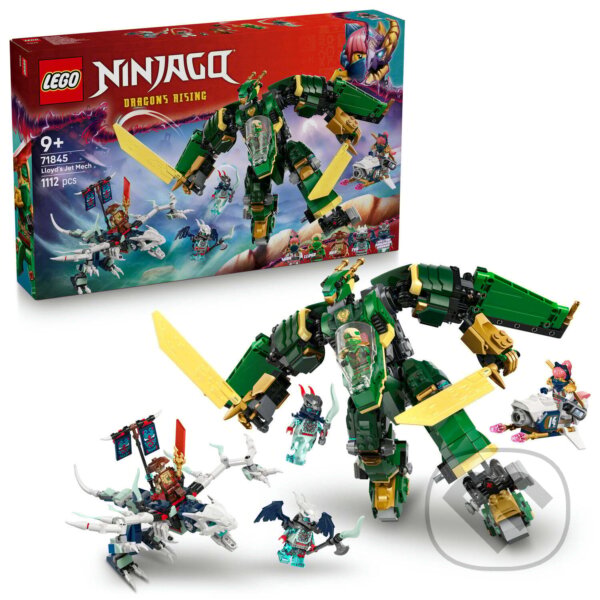 Spoločenská hra: LEGO® NINJAGO® 71845 Lloydov tryskáčový robot (LEGO). LEGO, 2025