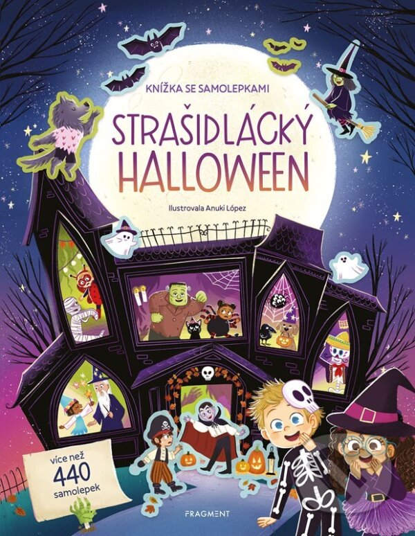 Levně Knížka se samolepkami: Strašidlácký Halloween - Jana Sedláčková, Anuki Lopéz (ilustrátor) - kniha z kategorie Beletria