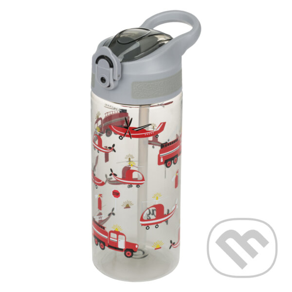 Levně Tritanová fľaša na nápoje so slamkou Baagl Záchranári