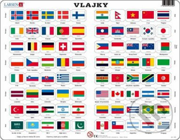 Levně Vlajky světa (Puzzle MAXI) - puzzle z kategorie Ostatné