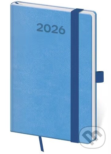 Levně Kapesní diář 2026 Print Pop světle modrý