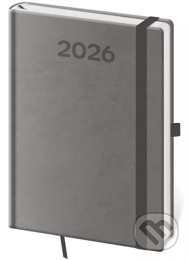 Levně Týdenní diář 2026 B6 Print Pop šedý