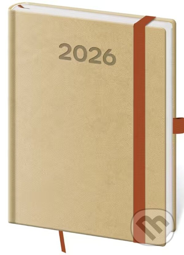 Levně Týdenní diář 2026 B6 Print Pop cappuccino