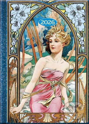 Praktik denní diář Mucha 2026 (Spektrum grafik). Spektrum grafik, 2025