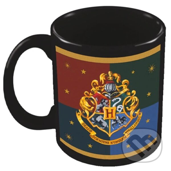 Levně Keramický hrnček Harry Potter: Barevný erb Bradavic