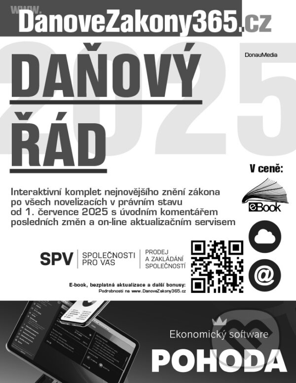 E-kniha: Daňový řád 2025 (DonauMedia). DonauMedia, 2025