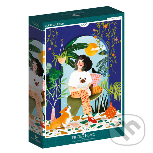 Levně Modrá záhrada - Laura Lhuillier - puzzle z kategorie Ostatné