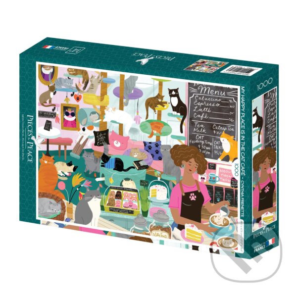 Levně My Happy Place is in the Cat Café - puzzle z kategorie Ostatné