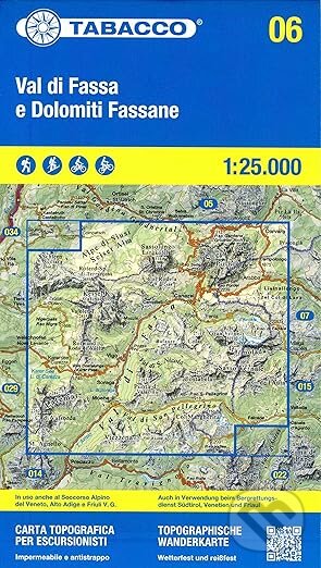Levně Val di Fassa Dolomiti Fassane (Mapa na hárku, zložená)