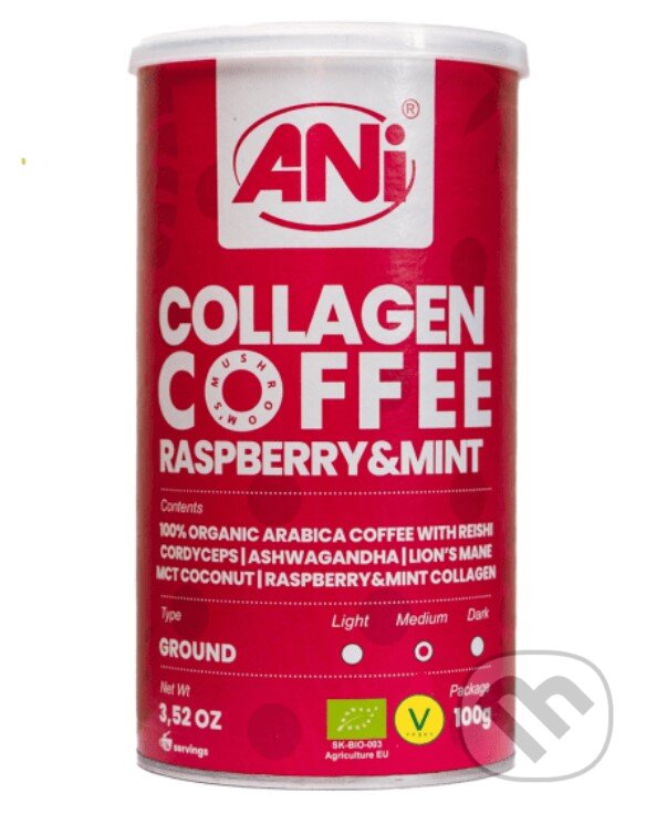Levně Kolagén Raspberry&Mint mletá káva plechovka