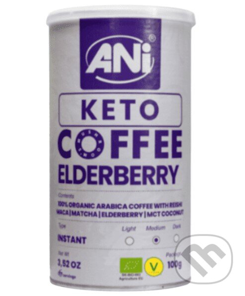 Levně Elderberry Reishi BIO instantná káva