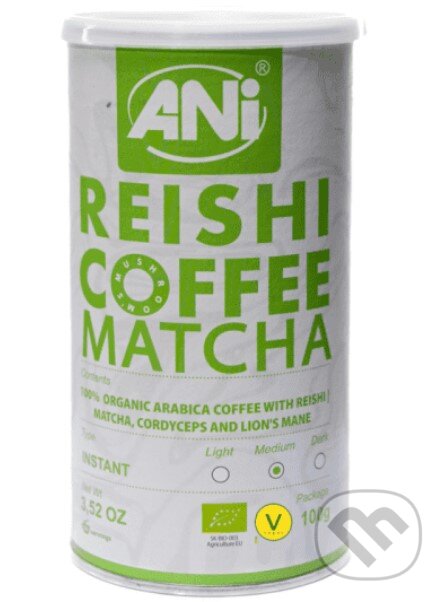 Levně Matcha Reishi BIO instantná káva plechovka