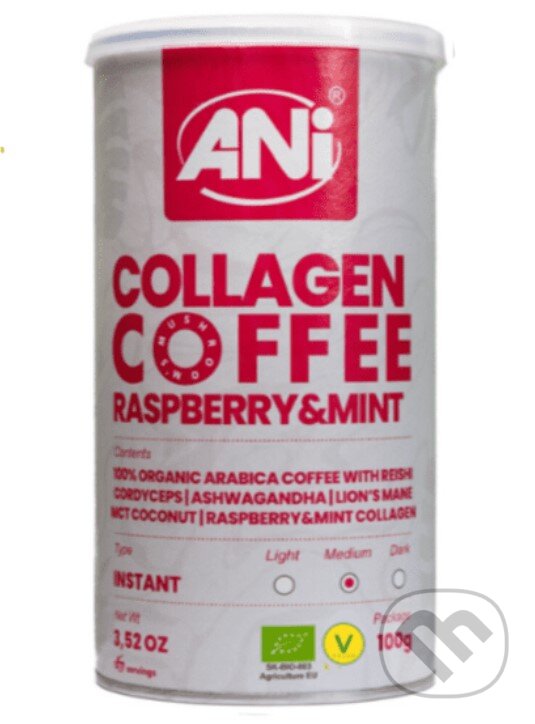 Levně Kolagén Raspberry&Mint instantná káva plechovka