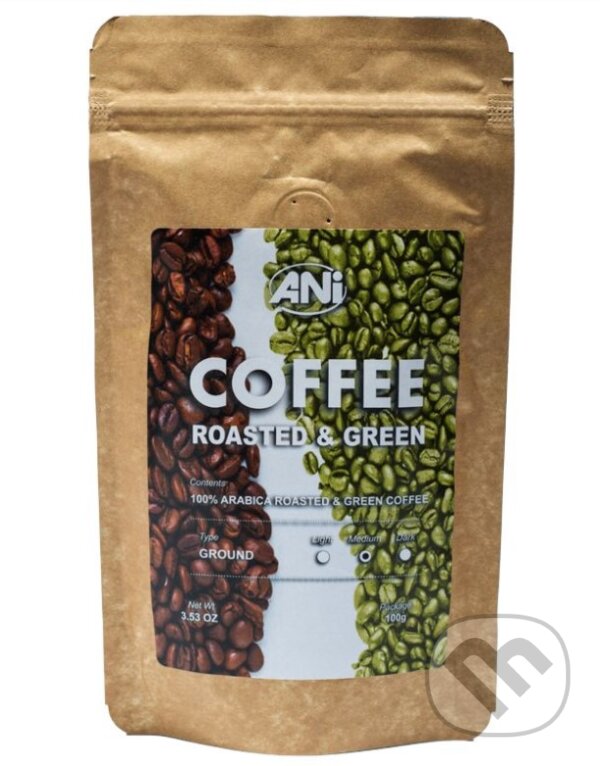 Levně Zelená a pražená káva Arabica 100g