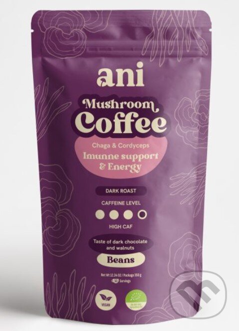 Levně ANi Mushroom Coffee Imunne suport & Energy - zrnková káva