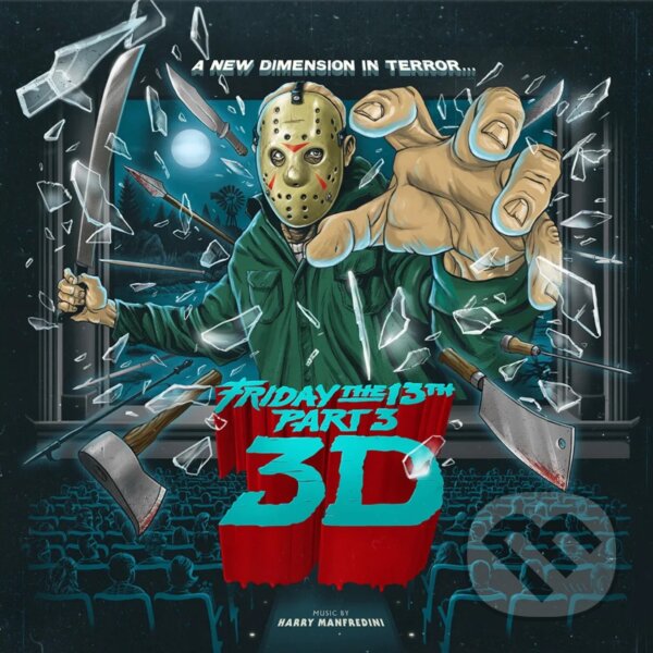 Levně Harry Manfredini: Friday the 13th Part III (Blue & Red Marble) LP