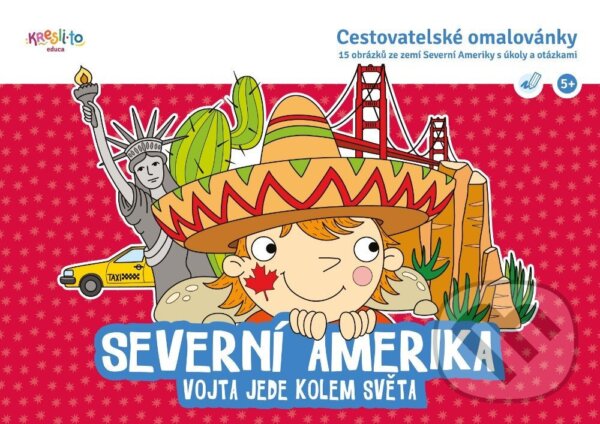 Levně Severní Amerika - Vojta jede kolem světa (Cestovatelské omalovánky) - kniha z kategorie Omaľovávanky