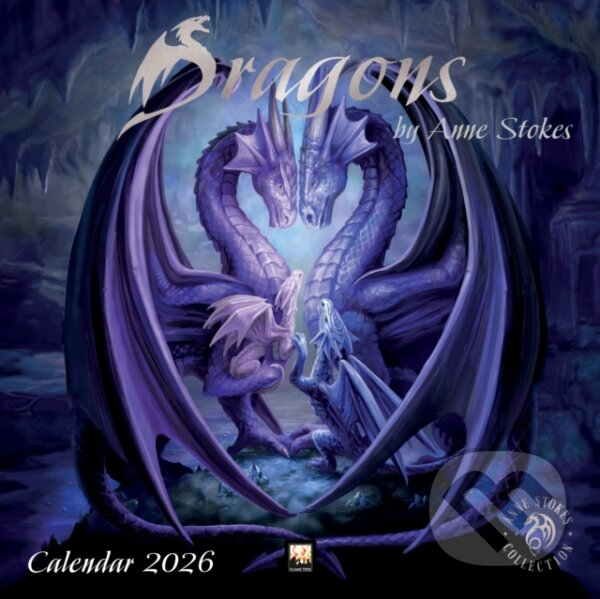 Dragons by Anne Stokes Wall Calendar 2026 (Art Calendar)