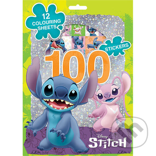 Jiri Models 100 samolepek s omalovánkovými listy Lilo & Stitch