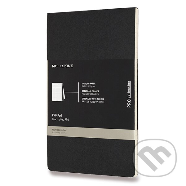 Levně Moleskine - poznámkový blok Professional PRO Pad (čierny)