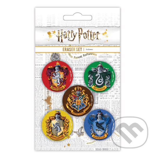 Levně Harry Potter Set gúm 5 ks Rokfort