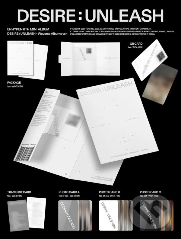 Levně Enhypen: Desire: Unleash / Weverse Digital edition