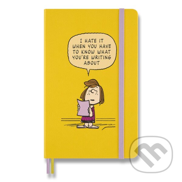 Levně Moleskine - zápisník Peanuts (žltý) (limitovaná edícia, stredný, linajkovaný, pevná väzba)