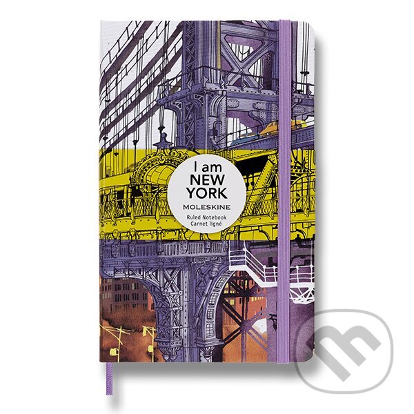 Levně Moleskine - zápisník I am New York (stredný, linajkovaný, limitovaná edícia)