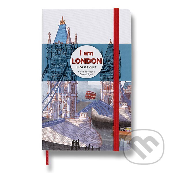 Levně Moleskine - zápisník I am London (stredný, linajkovaný, limitovaná edícia)
