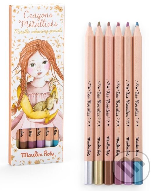 Metalické pastelky Les Rosalies od Moulin Roty