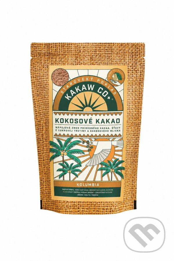 Kávy a čaje: Kokosové kakao 100 g (Kakaw Co+). Kakaw Co+, 2025