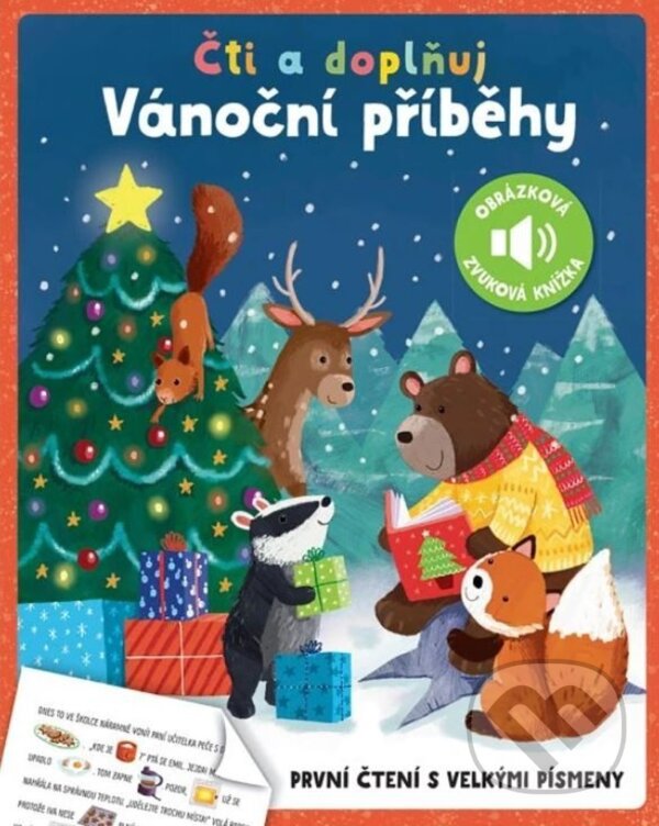 Levně Čti a doplňuj: Vánoční příběhy (První čtení s velkými písmeny) - kniha z kategorie Rozprávky