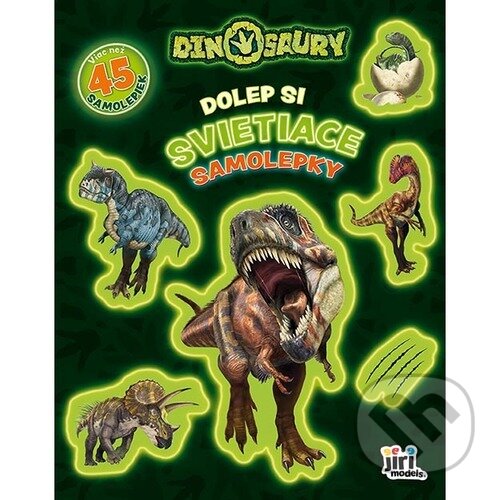 Levně Dolep si svietiace samolepky Dinosaury - kniha z kategorie Omaľovávanky, vystrihovanie, papier