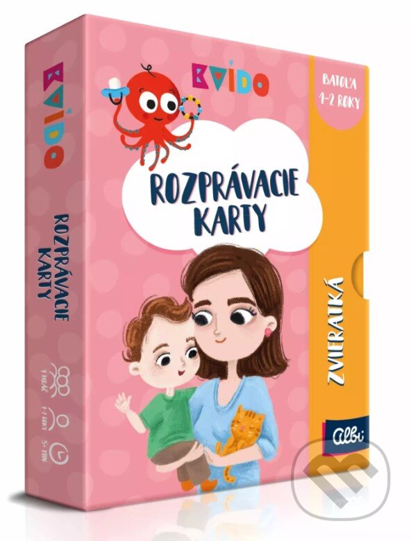Levně Kvído: Rozprávacie karty - Zvieratká - hra z kategorie Vzdelávacie hry