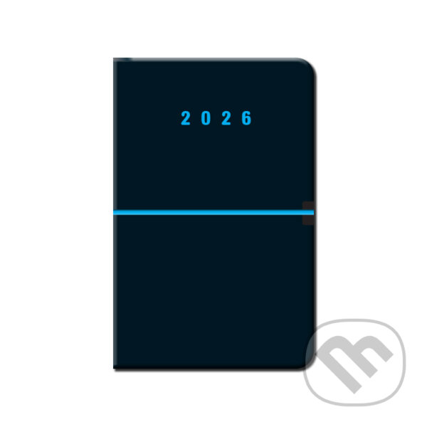 Týždenný diár CAPRI 2026 (čierny) (Spektrum grafik). Spektrum grafik, 2025