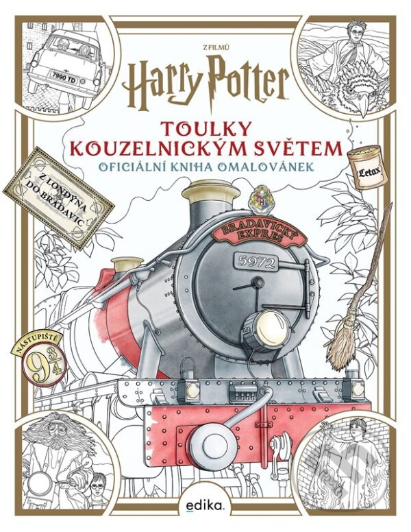 Levně Harry Potter: Toulky kouzelnickým světem (oficiální kniha omalovánek) - kniha z kategorie Omaľovávanky