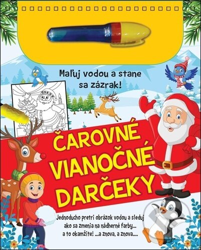 Levně Čarovné vianočné darčeky - kniha z kategorie Omaľovávanky, vystrihovanie, papier