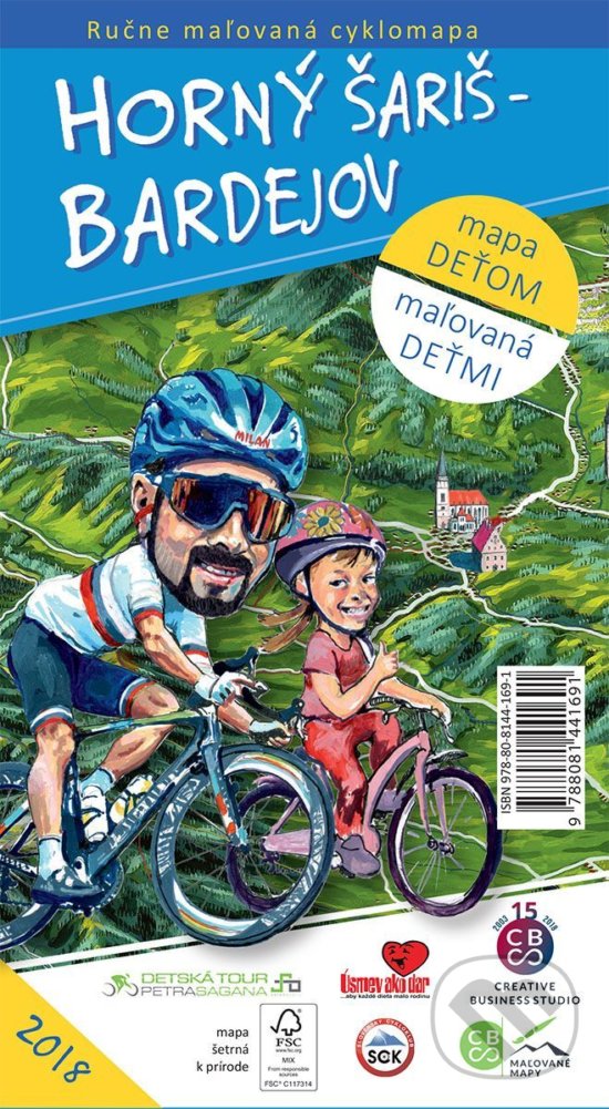 Levně Horný Šariš - Bardejov (Mapa deťom, maľované deťmi)